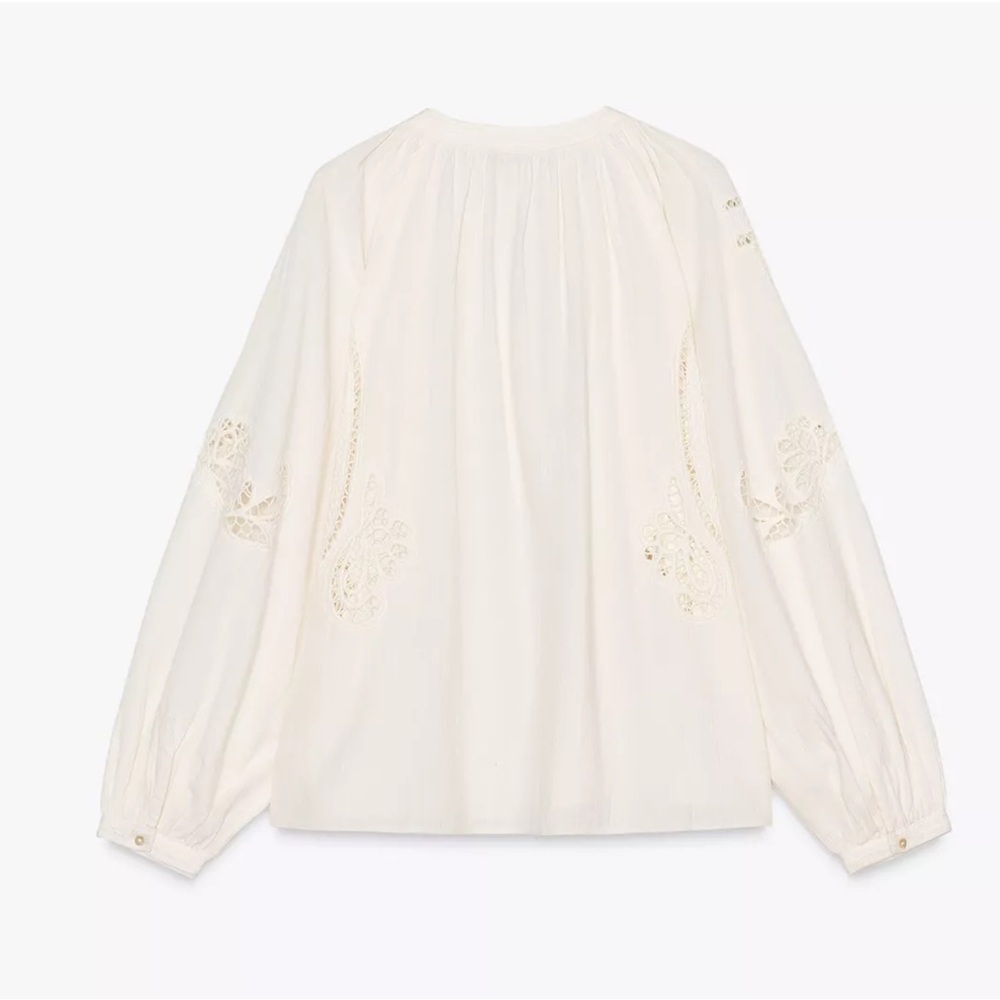 Zara Collection Embroidered Shirt S - Picture 7 of 13